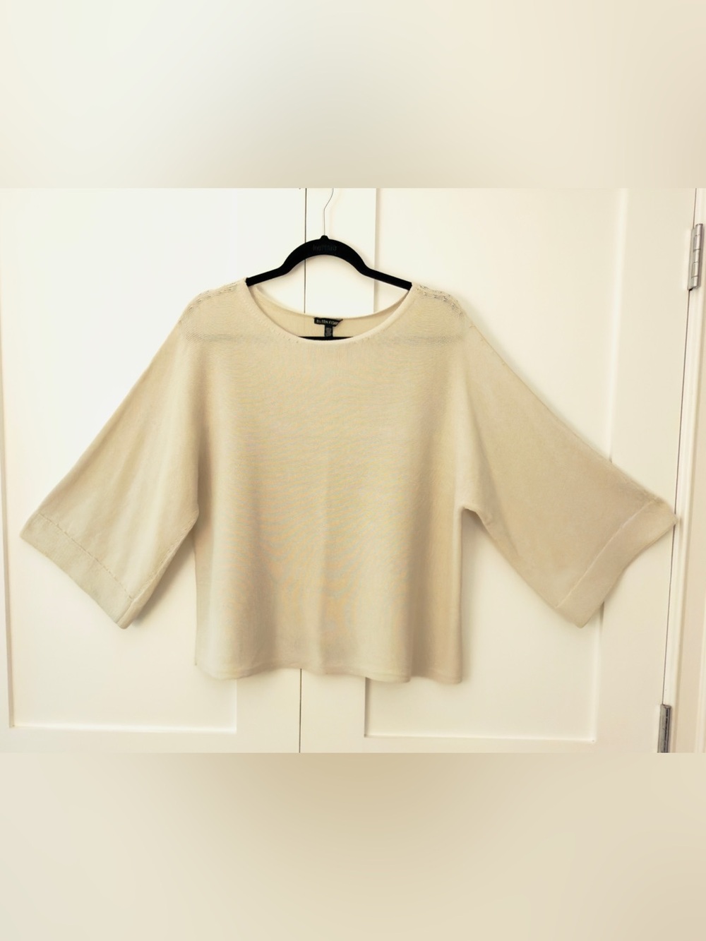 Eileen Fisher Organic Cotton Blend Sweater in Bone: 2 Pieces!